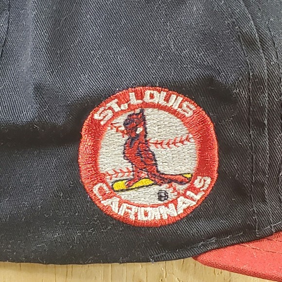 Vintage St. Louis Cardinals Blue Embroidered Snapback Baseball Cap Trucker Hat - Picture 4 of 12